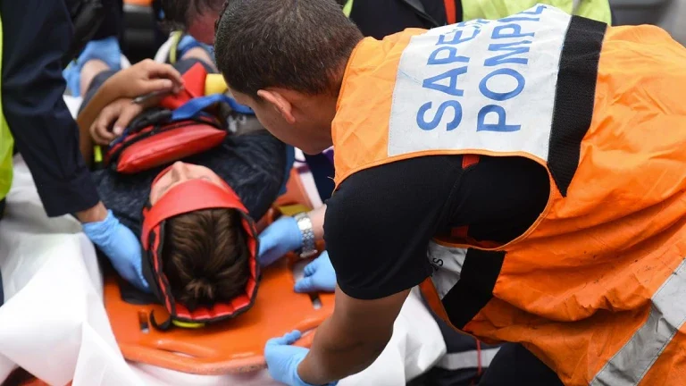 Sapeur pompier en intervention